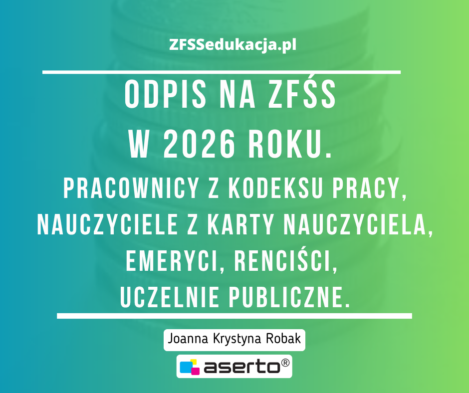 Odpis na ZFŚS w 2026r.