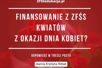 Finansowanie z ZFŚS kwiatów z okazji Dnia Kobiet?